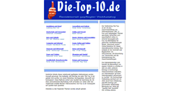 Desktop Screenshot of die-top-10.de